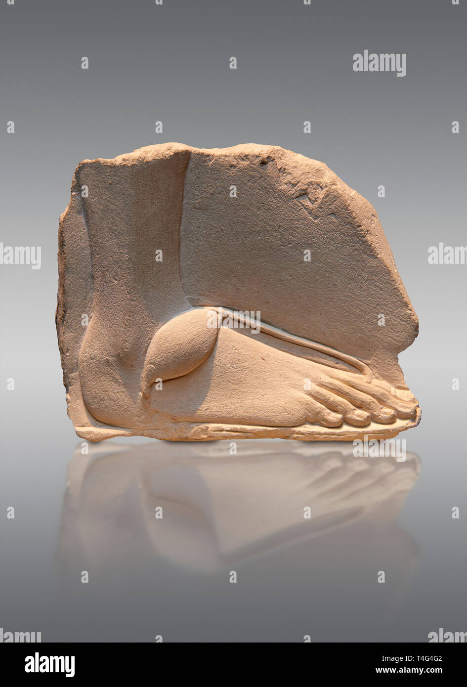 L'allégement de l'Égypte ancienne étude d'un pied. 18e dynastie 1345 BC . Neues Museum Berlin AM 20672. Banque D'Images
