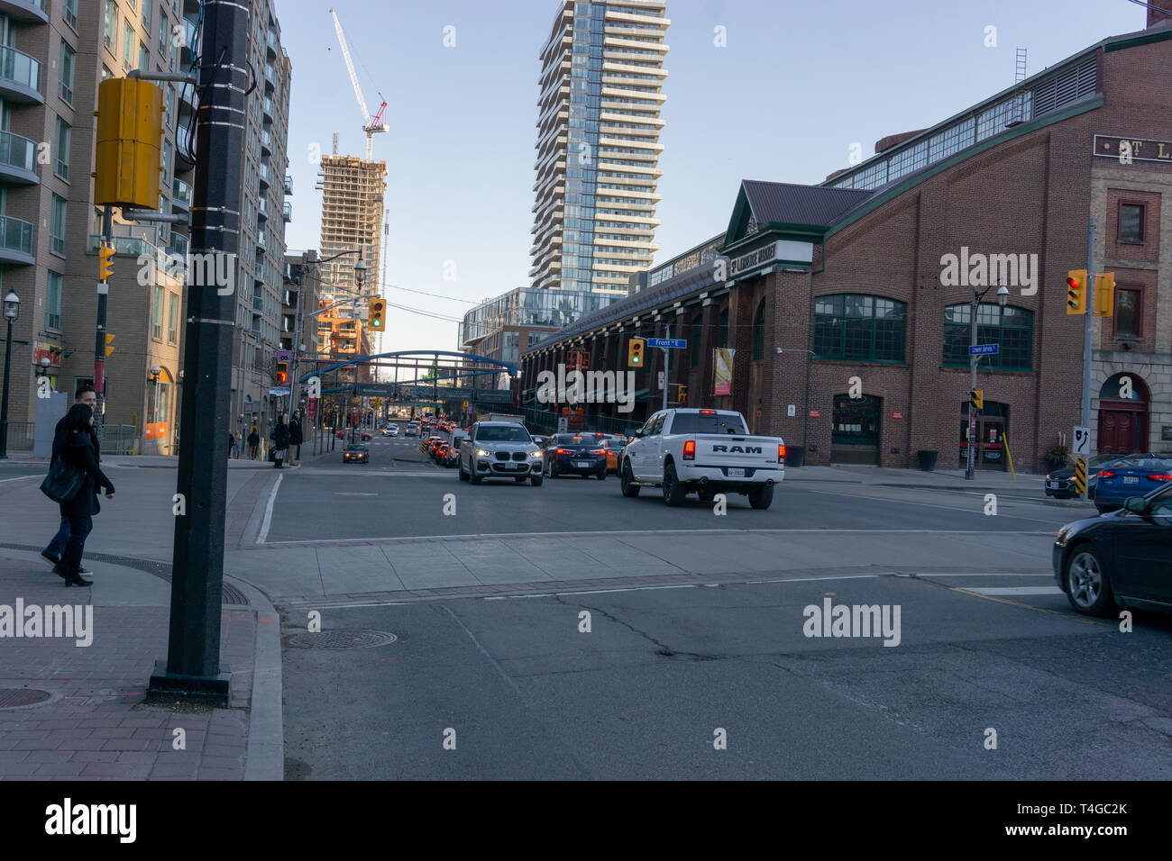 En 2015, National Geographic nommé St Lawrence Market à Toronto 'World's Best Food Market'. Il est situé dans la vieille ville et a voir lors de votre visite. Banque D'Images