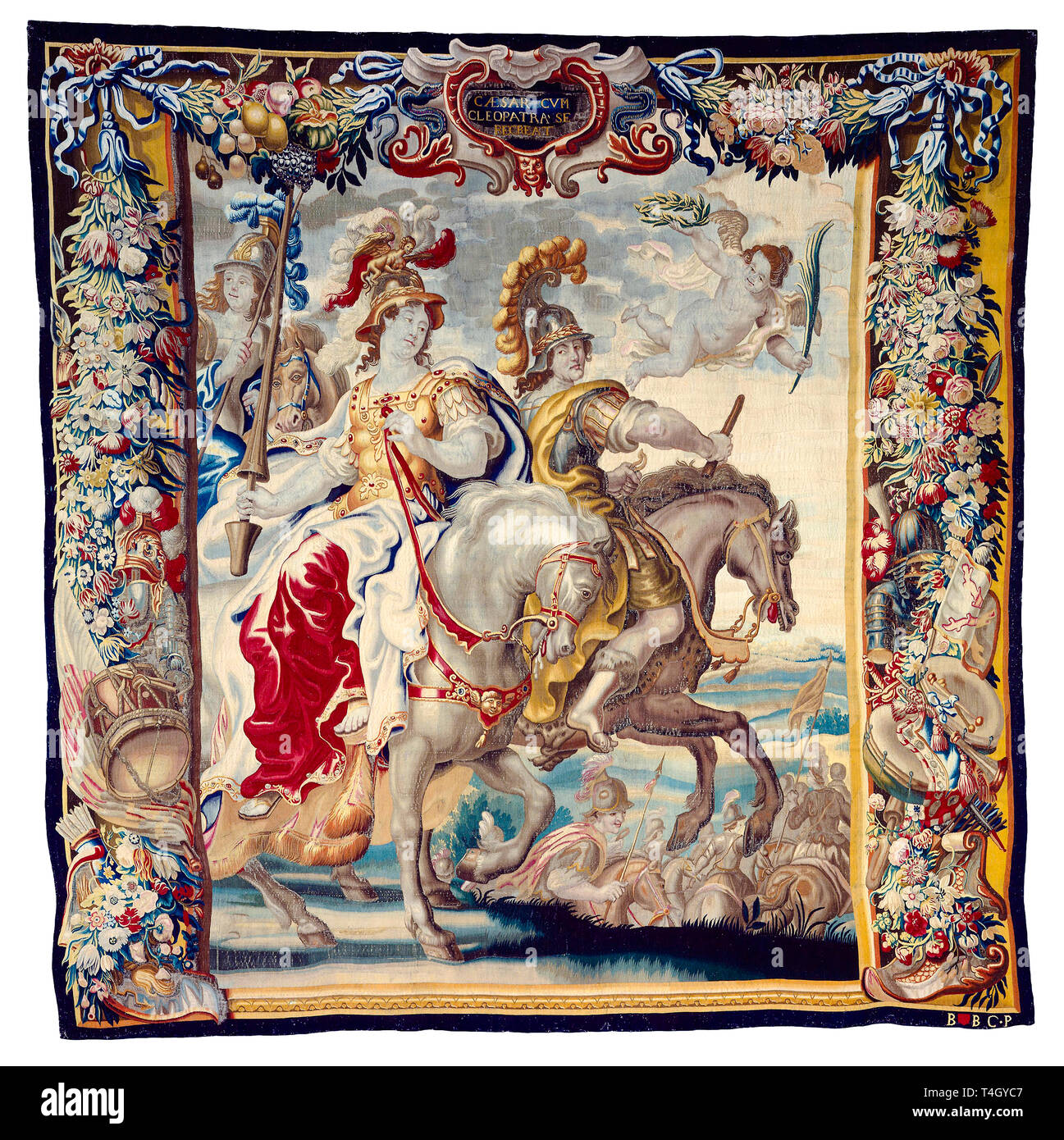Jules César, César et Cléopâtre s'amuser, tapisserie, c. 1675 Banque D'Images