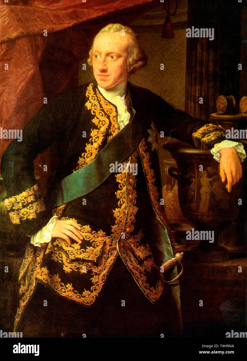 Portrait de Charles Guillaume Ferdinand, Duc de Brunswick-Wolfenbuttel (1735-1806) - Pompeo Batoni, vers 1767 Banque D'Images
