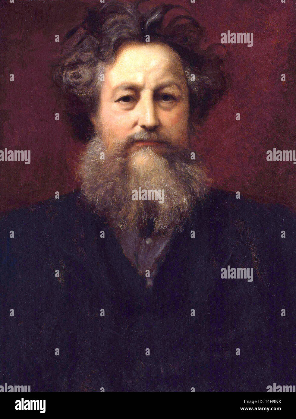 William Morris par Sir William Blake Richmond Banque D'Images