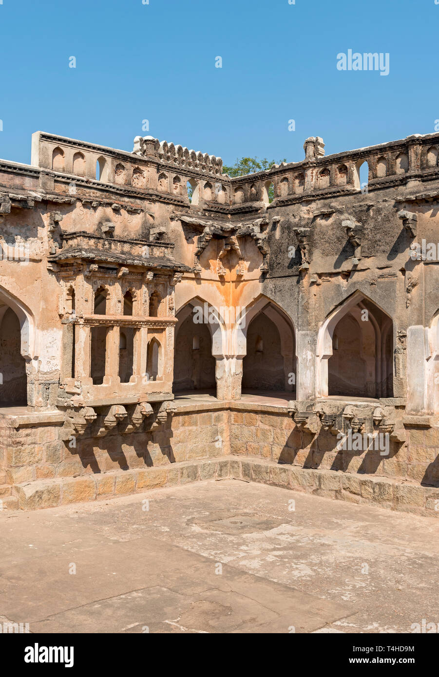 Baignoire de la reine, Hampi, Inde Banque D'Images