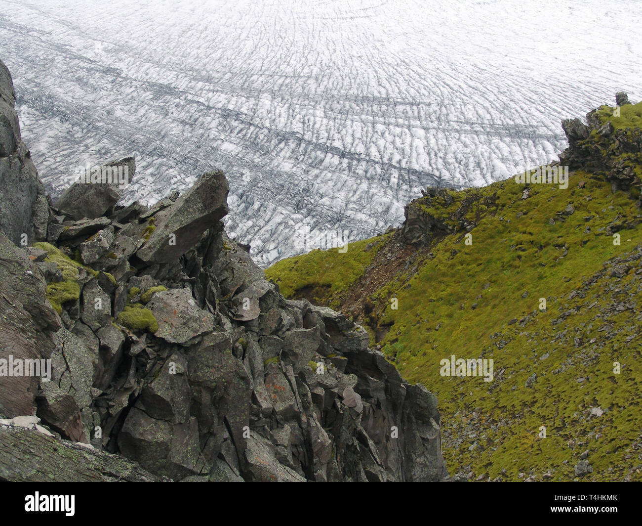 Skaftafellsjökull / Islande Banque D'Images