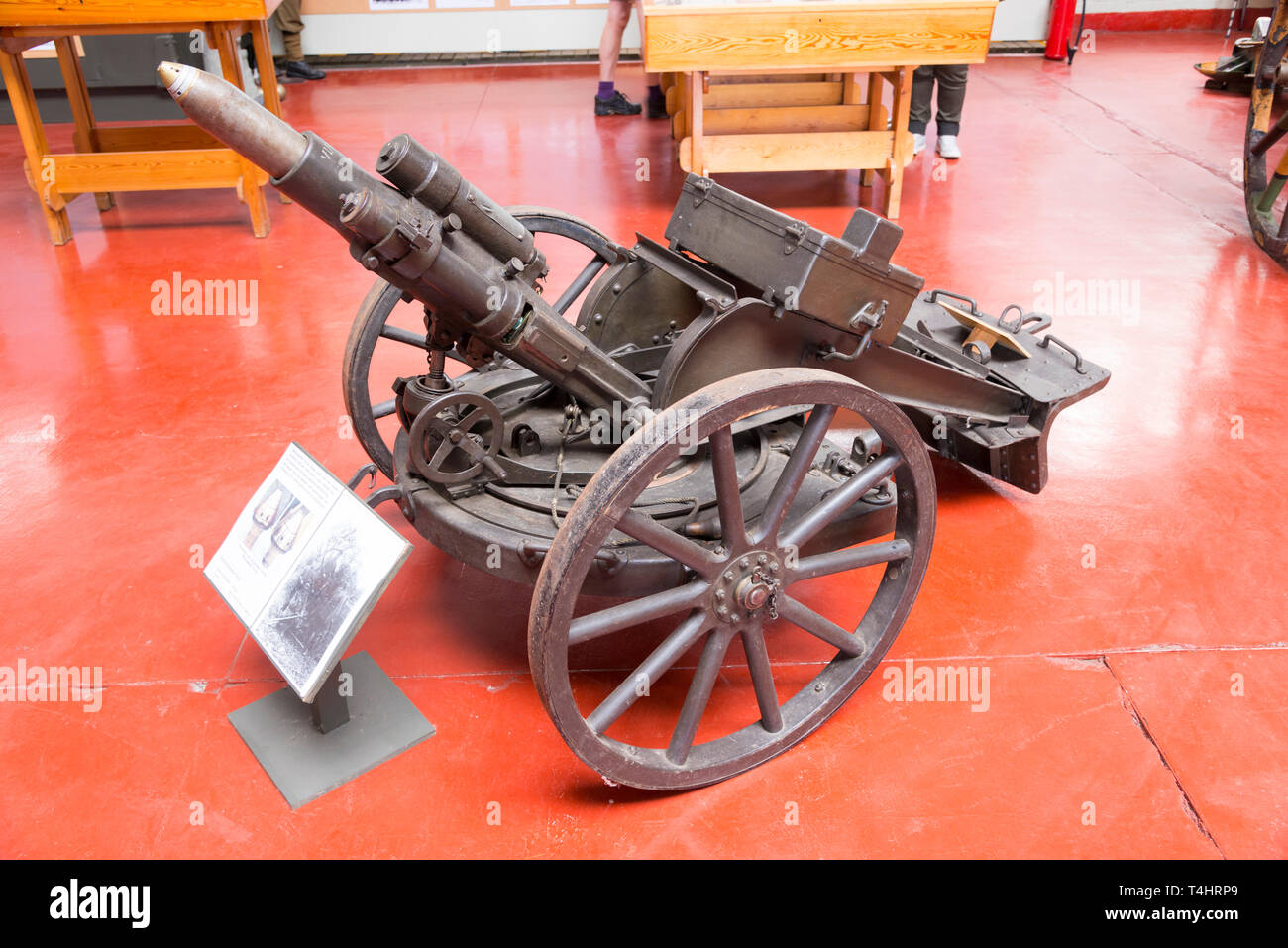 Mortor à coups de Belgique Musée Banque D'Images