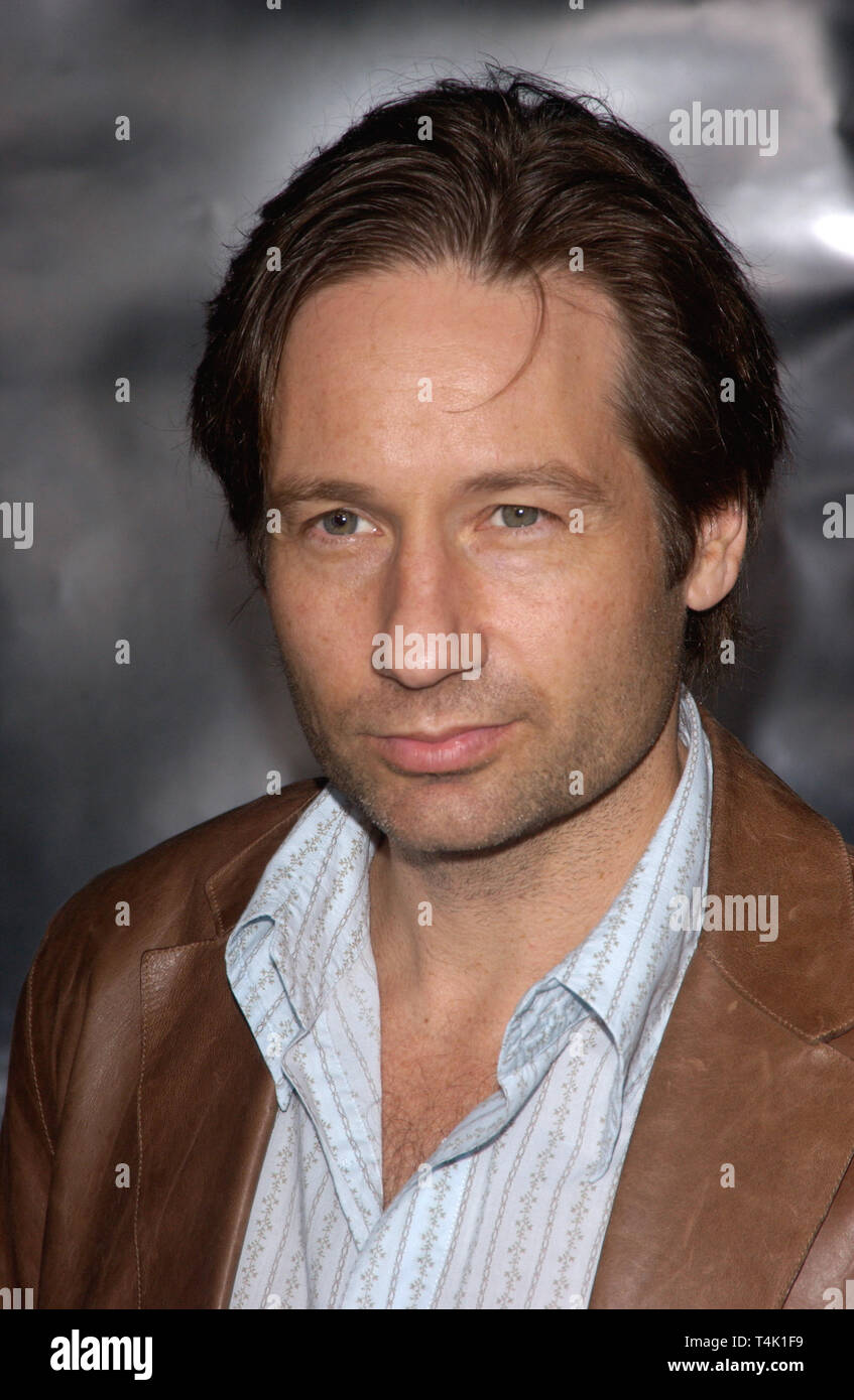 LOS ANGELES, CA. 06 octobre 2004 : l'acteur David Duchovny lors de la première mondiale, à Hollywood, de Friday Night Lights. Banque D'Images