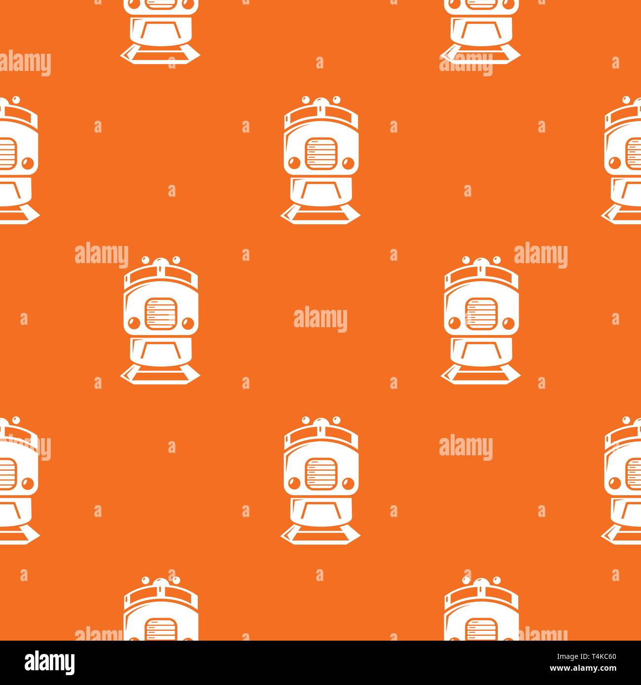 Modèle train orange vecteur Illustration de Vecteur