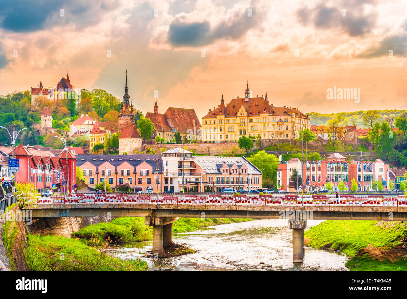 Forteresse de Sighisoara, Transylvanie, Roumanie Banque D'Images