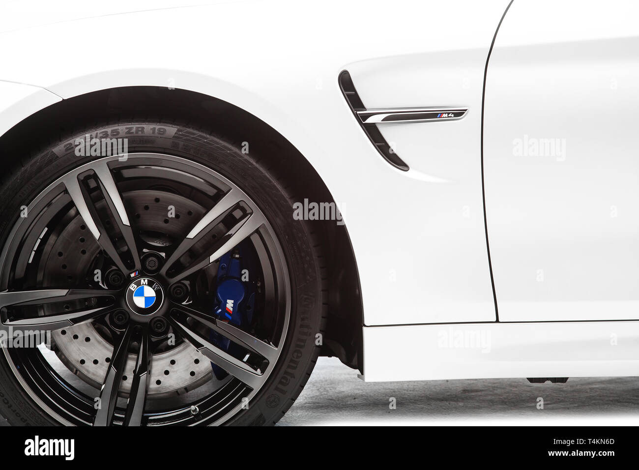 2015 BMW M4 Coupé Banque D'Images