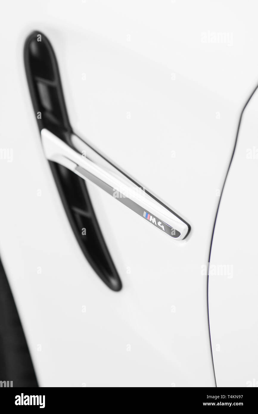 2015 BMW M4 Coupé Banque D'Images