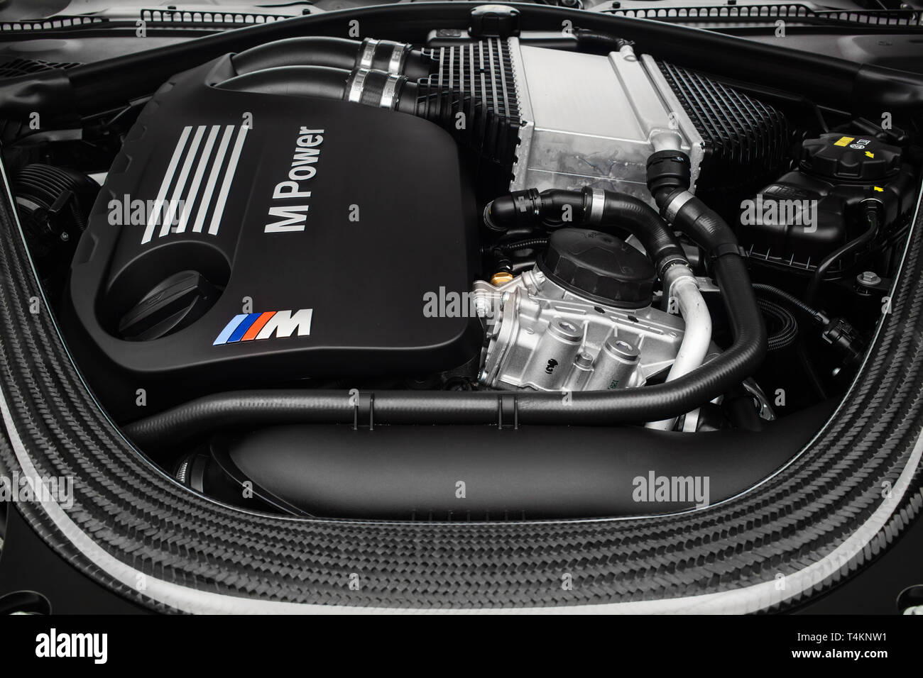 2015 BMW M4 Coupé Banque D'Images