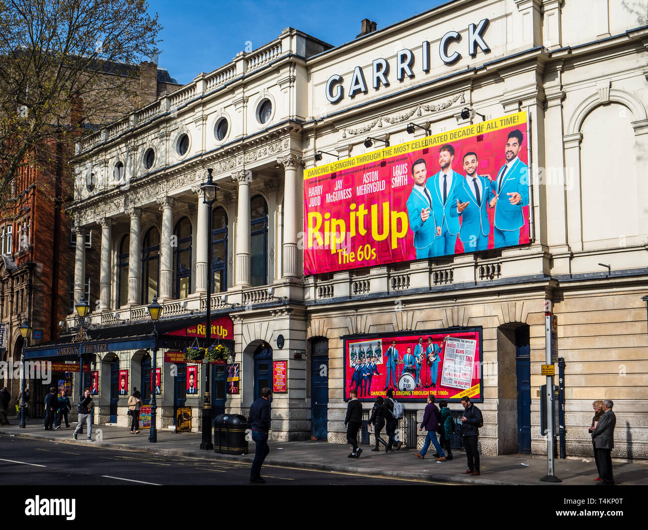 Le Garrick Theatre dans le West End Theatre district, a ouvert ses portes en 1889 et nommé d'après le comédien David Garrick. Classé (Grade II). Banque D'Images