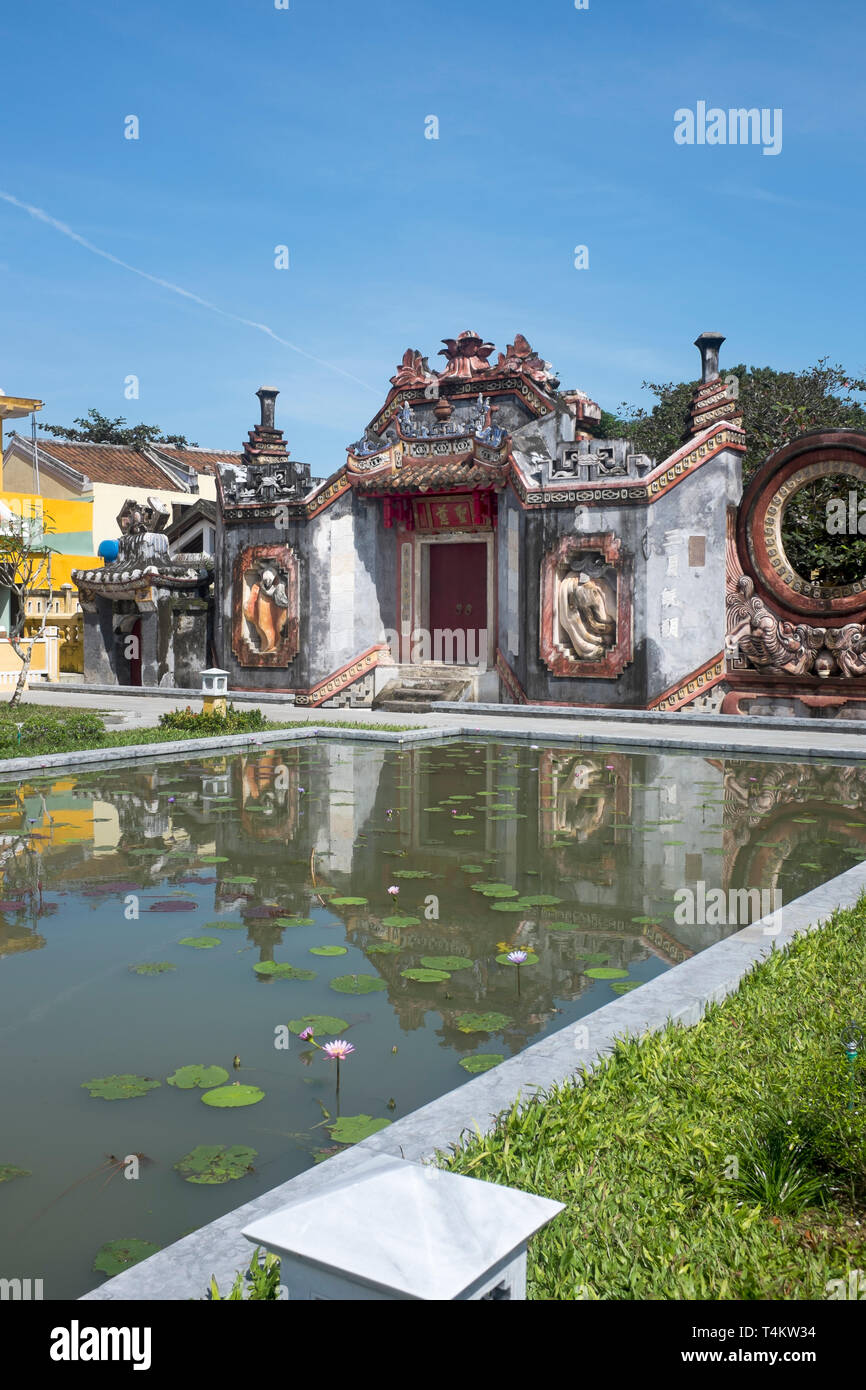 La ba Mu Temple Gate Hoi An Vietnam Banque D'Images