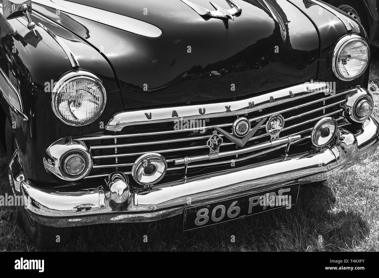 Un 1957 Vauxhall Cresta sur l'affichage à une exposition de voiture Banque D'Images