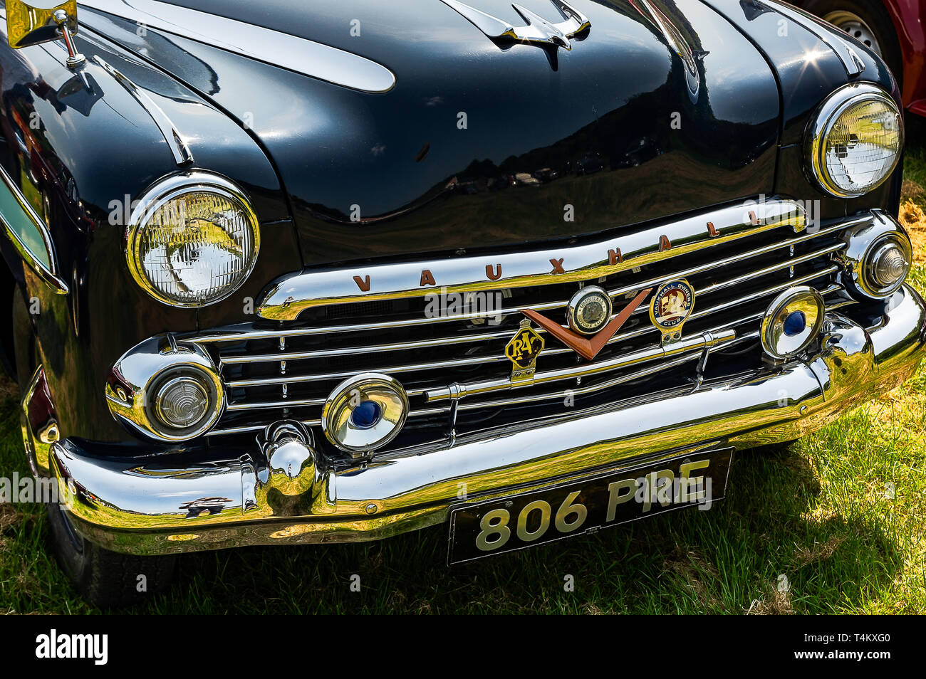 Un 1957 Vauxhall Cresta sur l'affichage à une exposition de voiture Banque D'Images