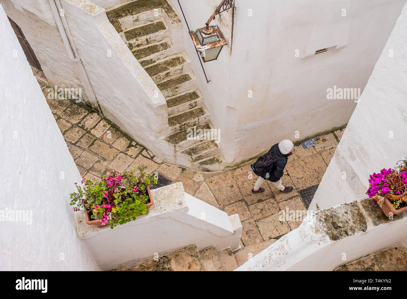 Cisternino, il domine la vallée d'Itria, dans la soi-disant Murgia dei Trulli - Pouilles, Italie Banque D'Images