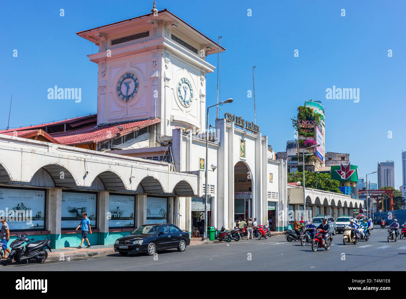 Marché local de Ben Thanh, Ho Chi Minh ville, Saigon, Vietnam, Asie Banque D'Images
