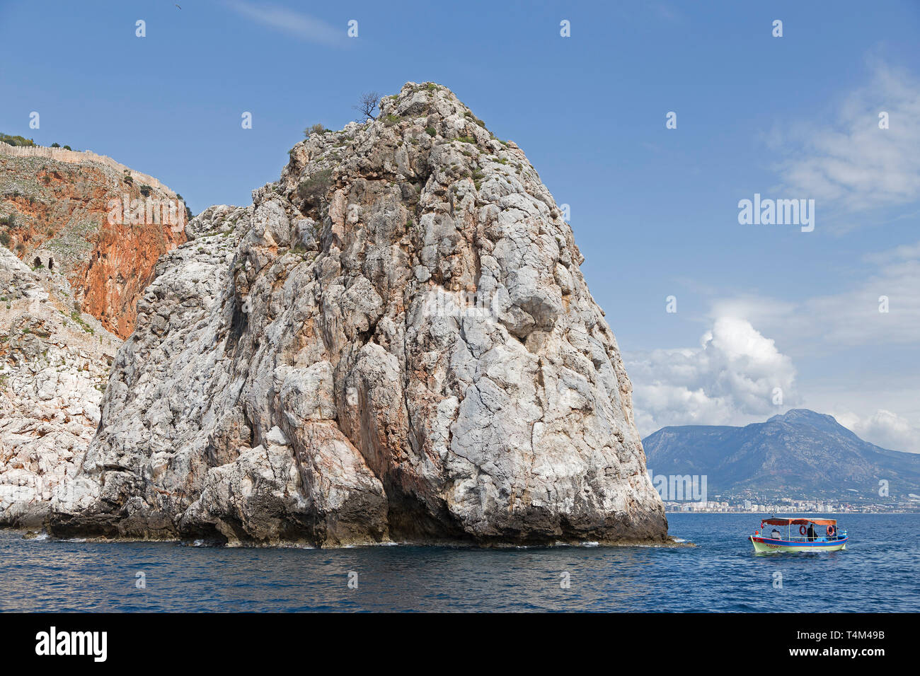 Castle Hill, Alanya, Antalya, Turquie Banque D'Images