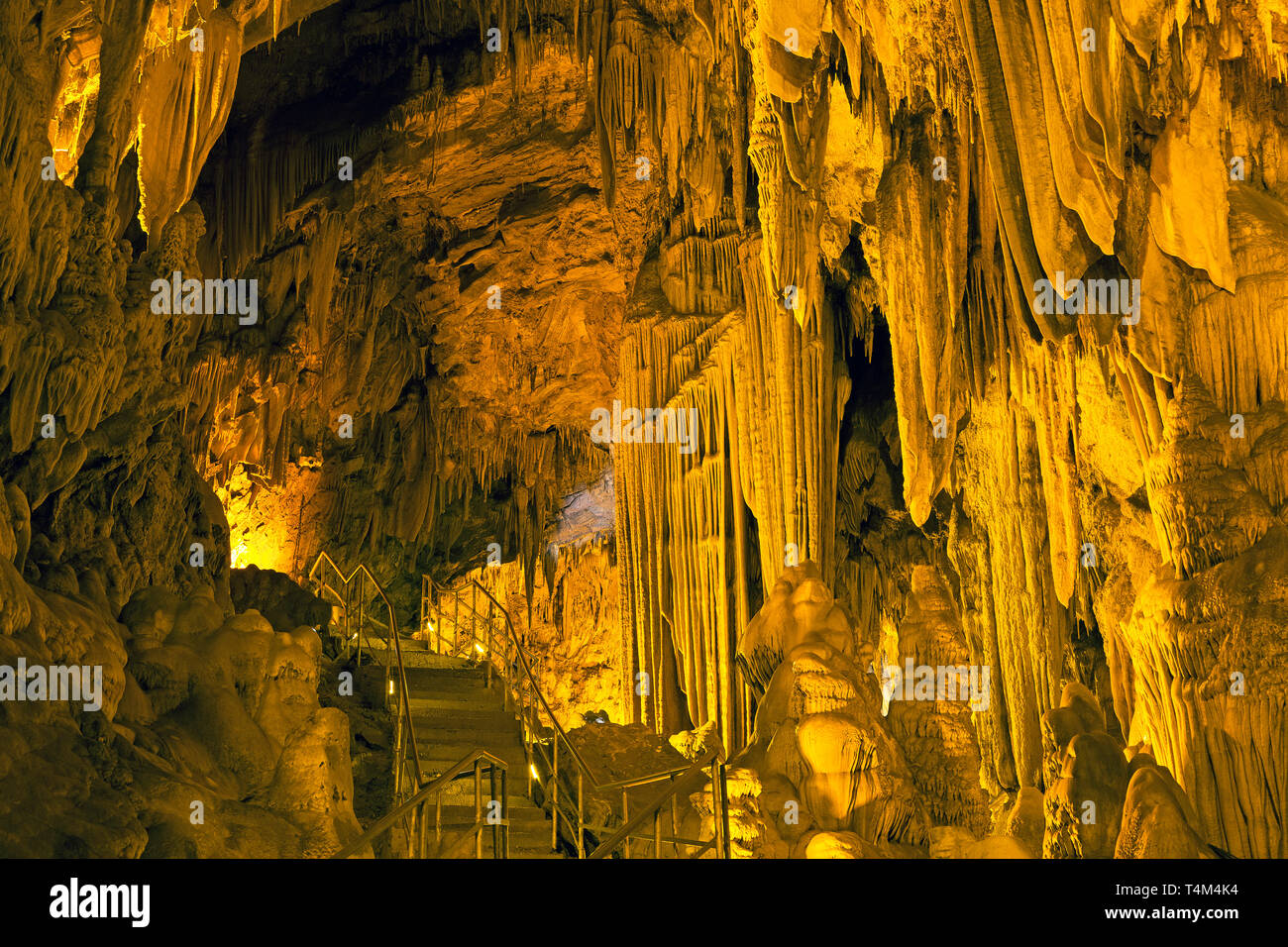 Dim Magarasi flowstone grotte, Kestel, Alanya, Antalya, Turquie Banque D'Images