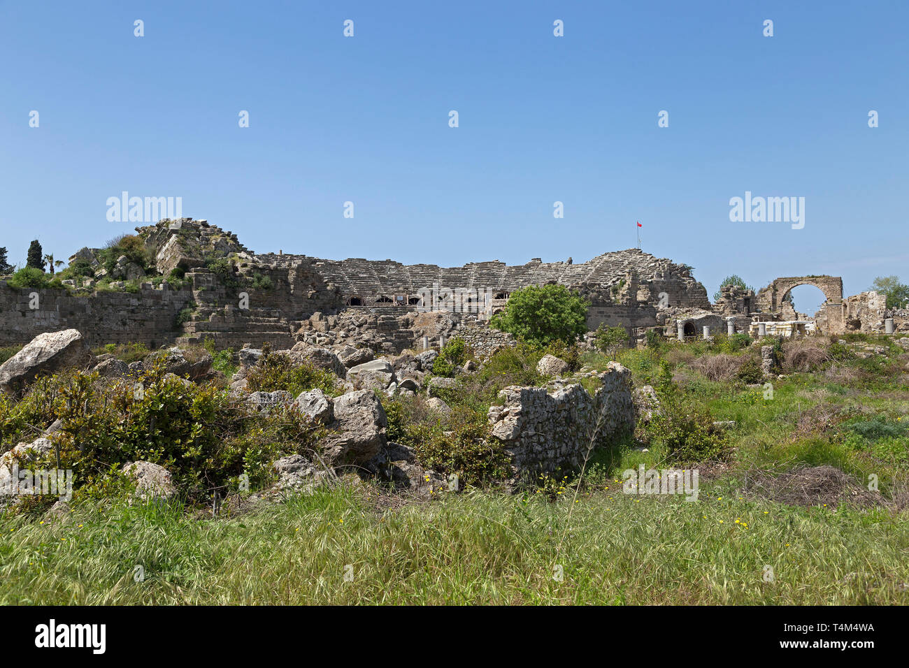 Théâtre,, Province Antalya, Turquie Banque D'Images