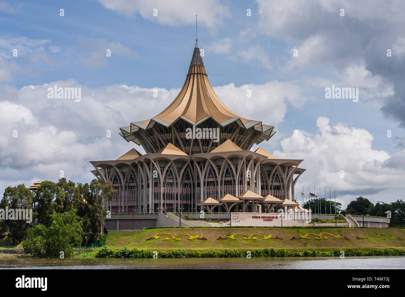 Le nouveau bâtiment de l'Assemblée législative de l'État de Sarawak Banque D'Images