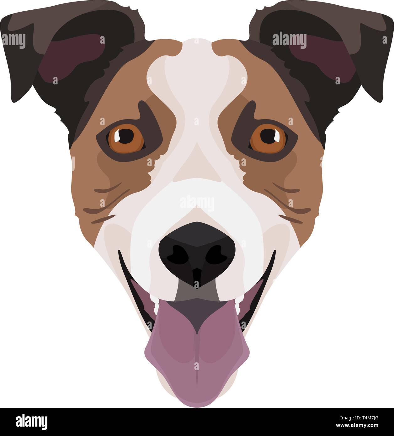 Illustration Jack Russell Terrier | Pour tous les propriétaires de chiens.  Ce que vous aimez au sujet de son chien ? Puppy dog, ​​Eyes queue remuante,  smiling, aboiements. Le Jack Russel Image