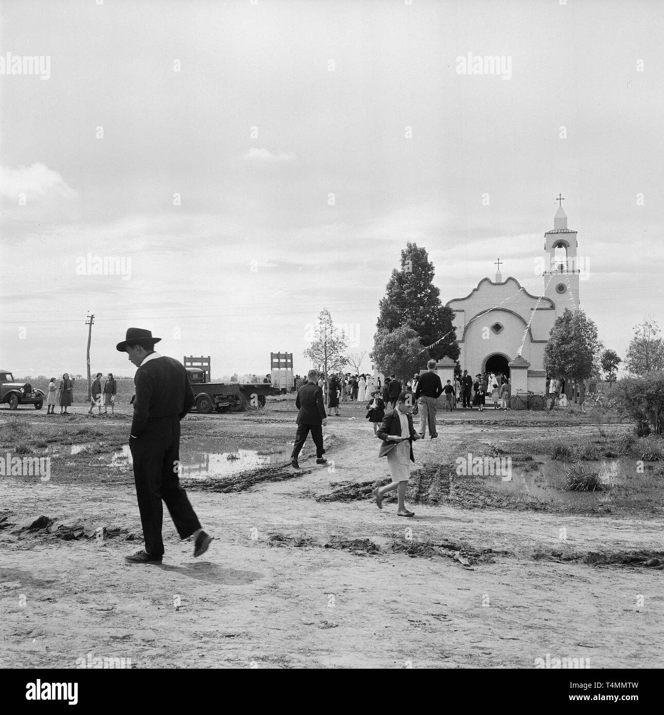 Festival de l'église dans une colonie italienne de différentes nationalités, El Raban (Santa Fe), Argentine, 1957. Dans le monde d'utilisation | Banque D'Images