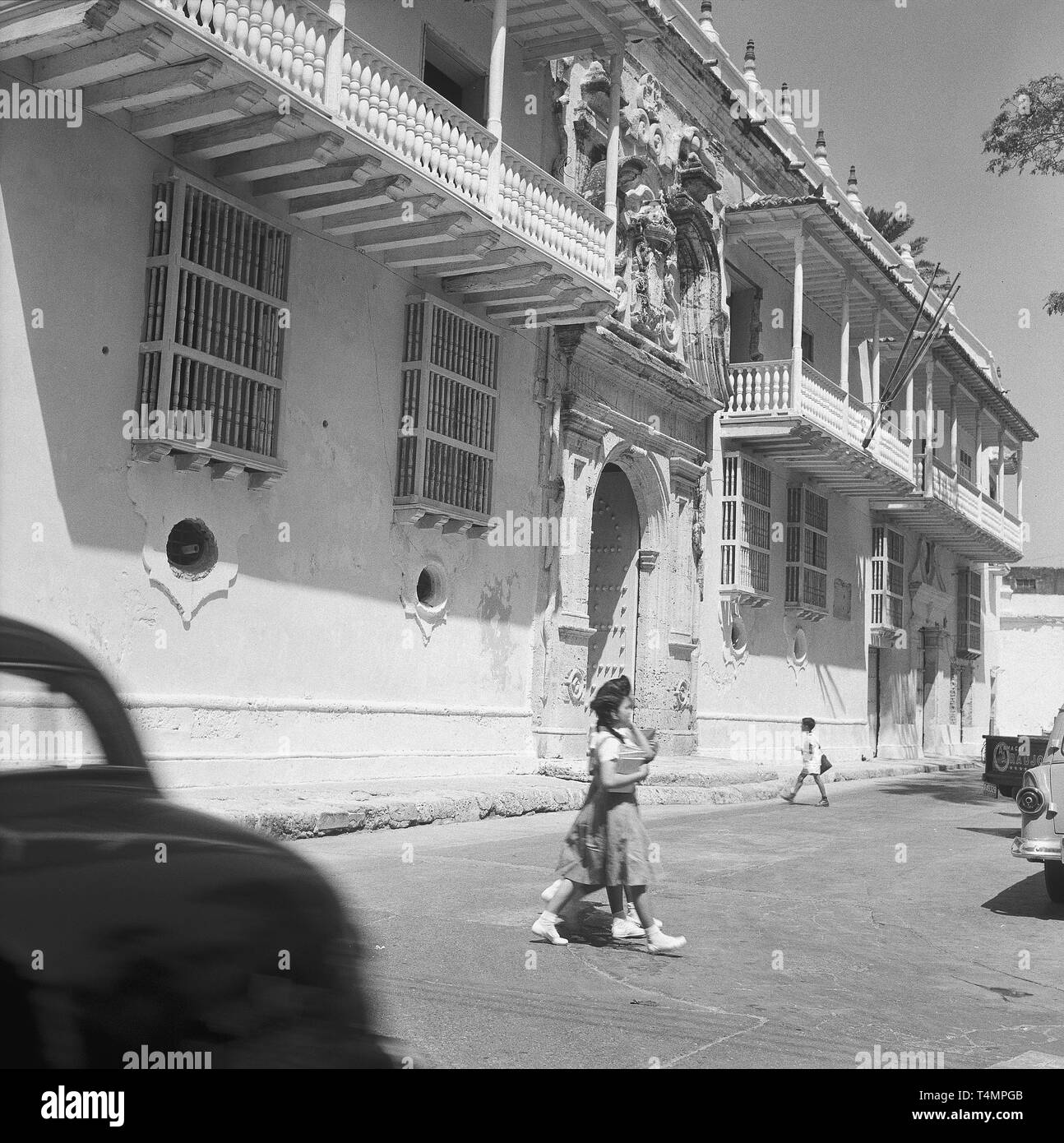 Palais de l'Inquisition espagnole, Carthagène (Bolivar), Colombie, 1958. Dans le monde d'utilisation | Banque D'Images