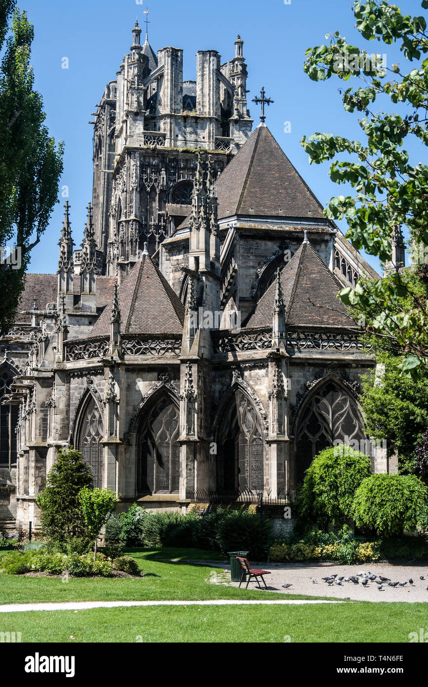 Eglise Saint John, Caen, Normandie, France Banque D'Images