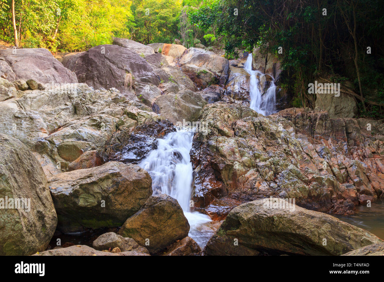 Petite cascade en Thaïlande, Na Muang Banque D'Images