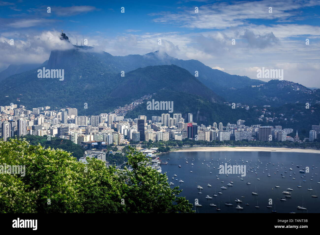 Cityscape Rio de Janeiro, Brésil, paysage Vue de dessus Banque D'Images
