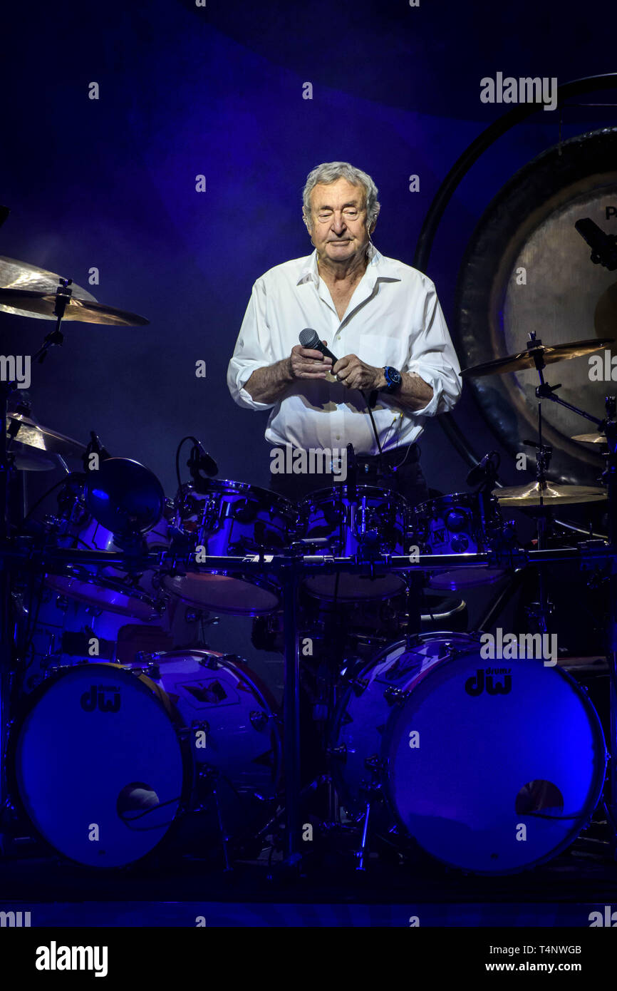 16 avril 2019 - Toronto, Ontario, Canada - groupe de rock psychédélique anglais Nick Mason's Saucerful of Secrets effectués un sold out show à Toronto. En PHOTO : NICK MASON,.DOM, BEKEN.LEE HARRIS,.GARY KEMP,.GUY PRATT (crédit Image : © Angel Marchini/Zuma sur le fil) Banque D'Images