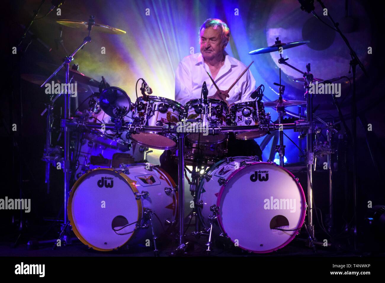 16 avril 2019 - Toronto, Ontario, Canada - groupe de rock psychédélique anglais Nick Mason's Saucerful of Secrets effectués un sold out show à Toronto. En PHOTO : NICK MASON,.DOM, BEKEN.LEE HARRIS,.GARY KEMP,.GUY PRATT (crédit Image : © Angel Marchini/Zuma sur le fil) Banque D'Images