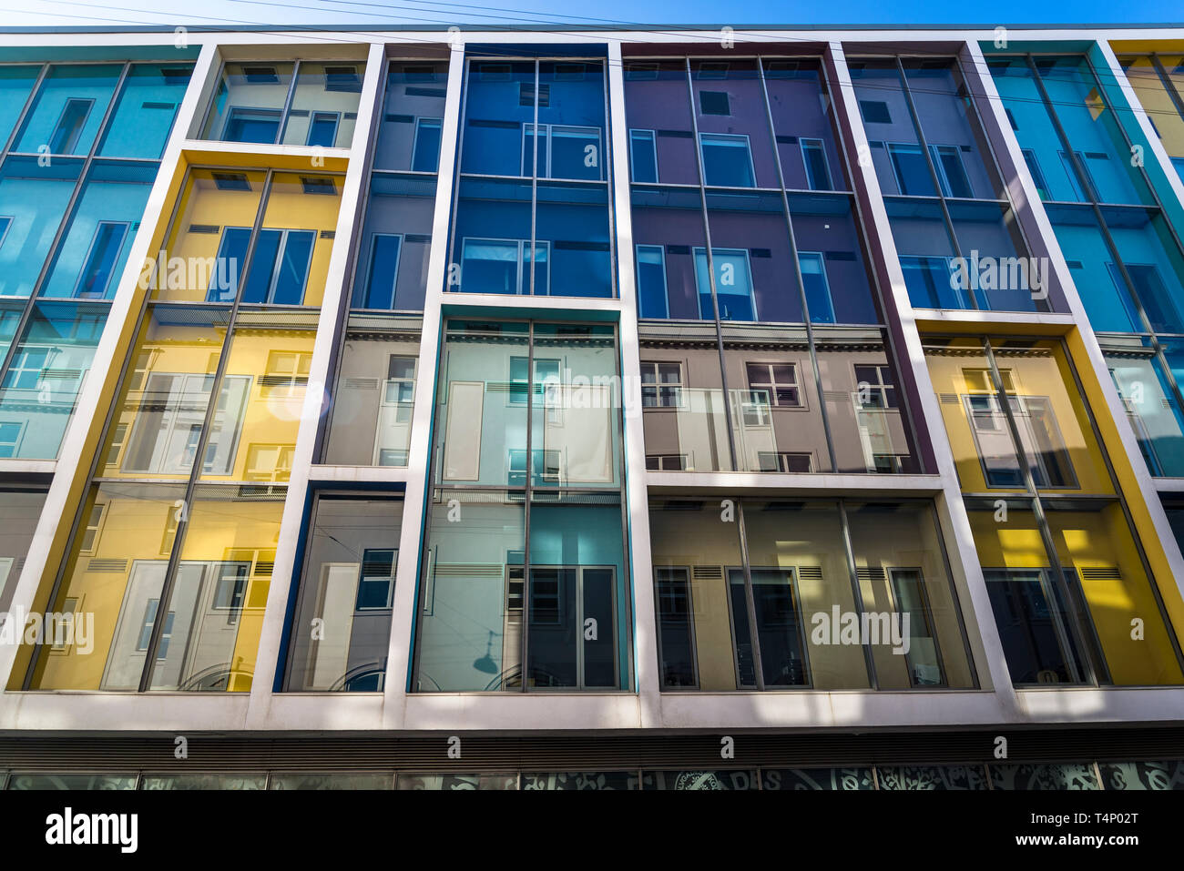 L'extérieur de l'école de design moderne dans le centre de Copenhague, Danemark Banque D'Images