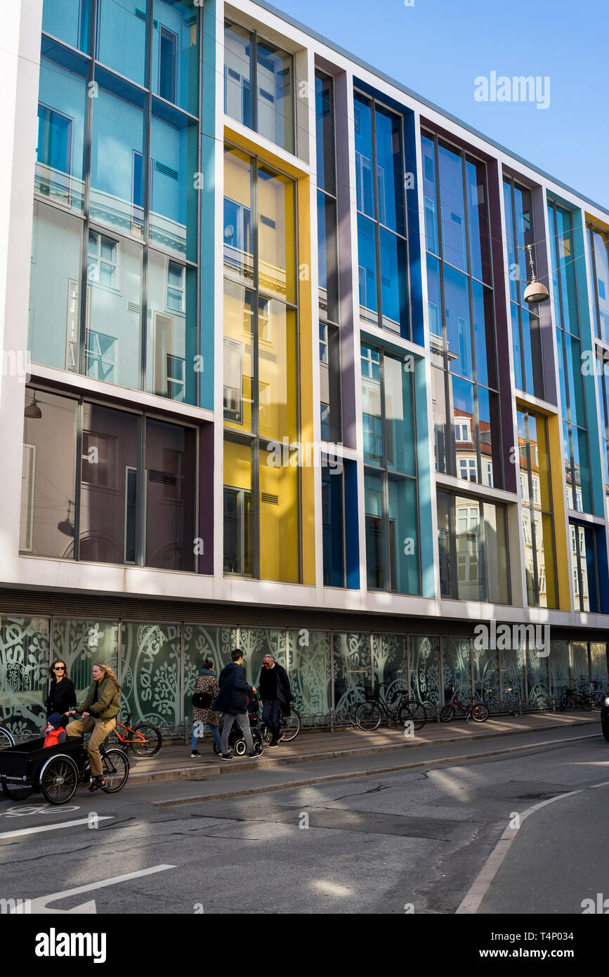 L'extérieur de l'école de design moderne dans le centre de Copenhague, Danemark Banque D'Images
