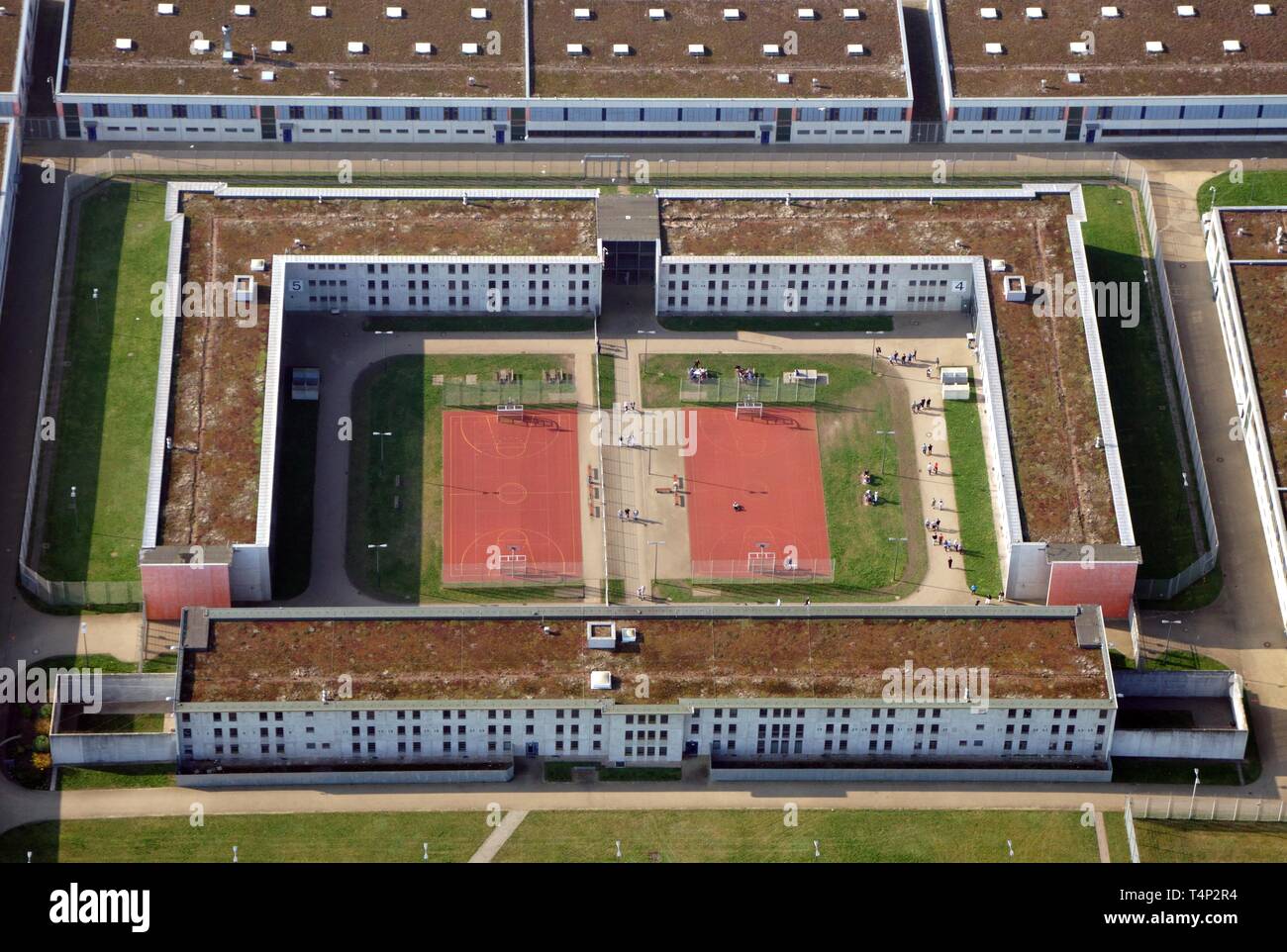 Prison, JVA Billwerder, Département de haute sécurité, Billwerder, Hambourg, Allemagne Banque D'Images