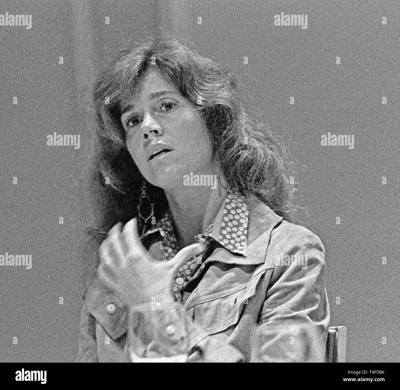 Actrice, Jane Fonda, le 17 octobre 1977 Banque D'Images