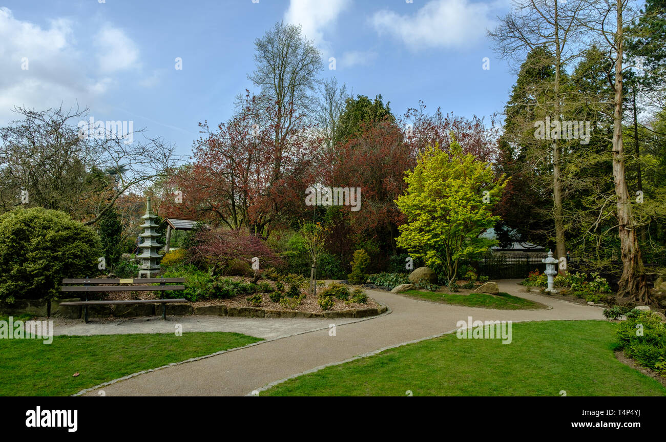 Le Jardin japonais et le Chemin, Harrogate, North Yorkshire Banque D'Images