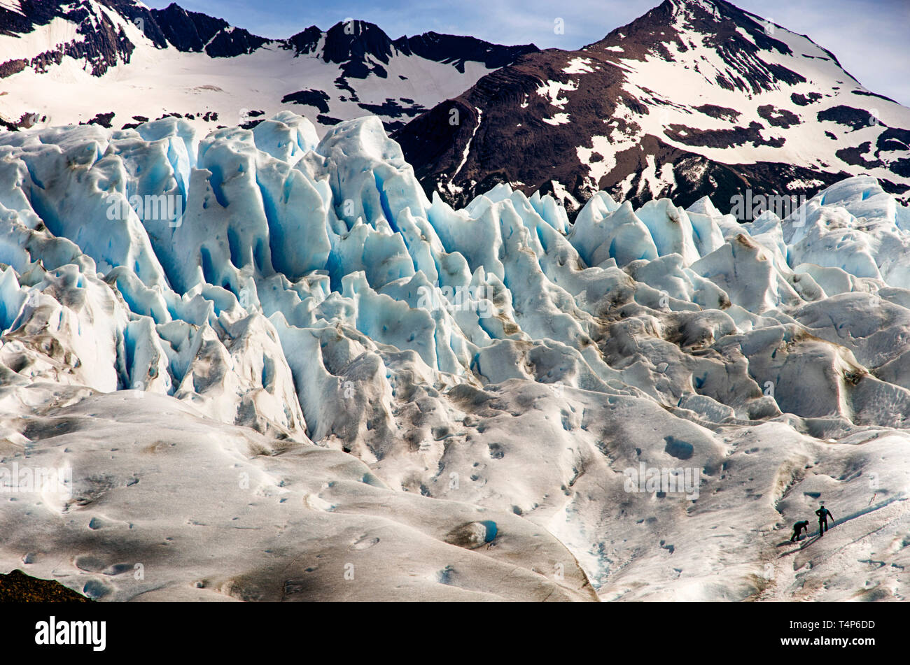 Randonnée sur glacier Perito Moreno, Argentine Banque D'Images