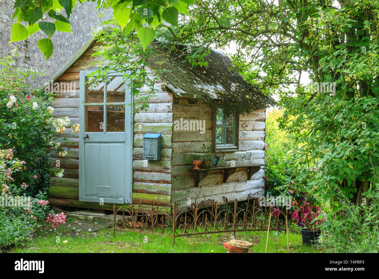 Les jardins de Roquelin, Les jardins de Roquelin, France : les enfants hut (mention obligatoire du nom du jardin et d'édition uniquement) Banque D'Images
