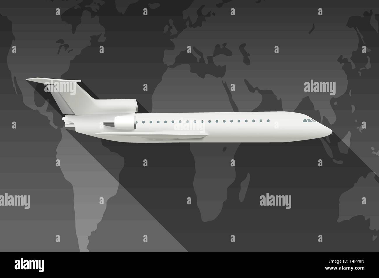 Le monde de voyage par avion Illustration de Vecteur