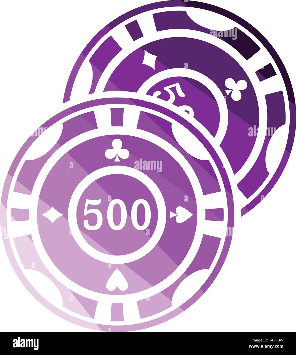 L'icône de jetons de casino. Télévision couleur design. Vector illustration. Illustration de Vecteur