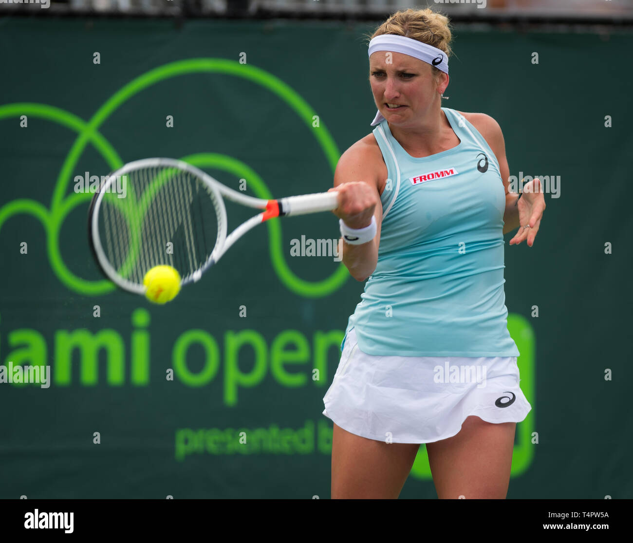 MIAMI, États-Unis d'Amérique - le 21 mars : Timea Bacsinszky de la Suisse à l'Open de Miami 2018 Premier tournoi de tennis WTA Obligatoire Banque D'Images