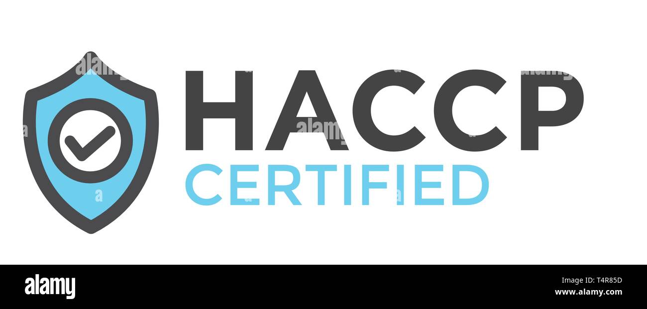 | HACCP Hazard Analysis Critical Control Points icône avec award ou coche Illustration de Vecteur