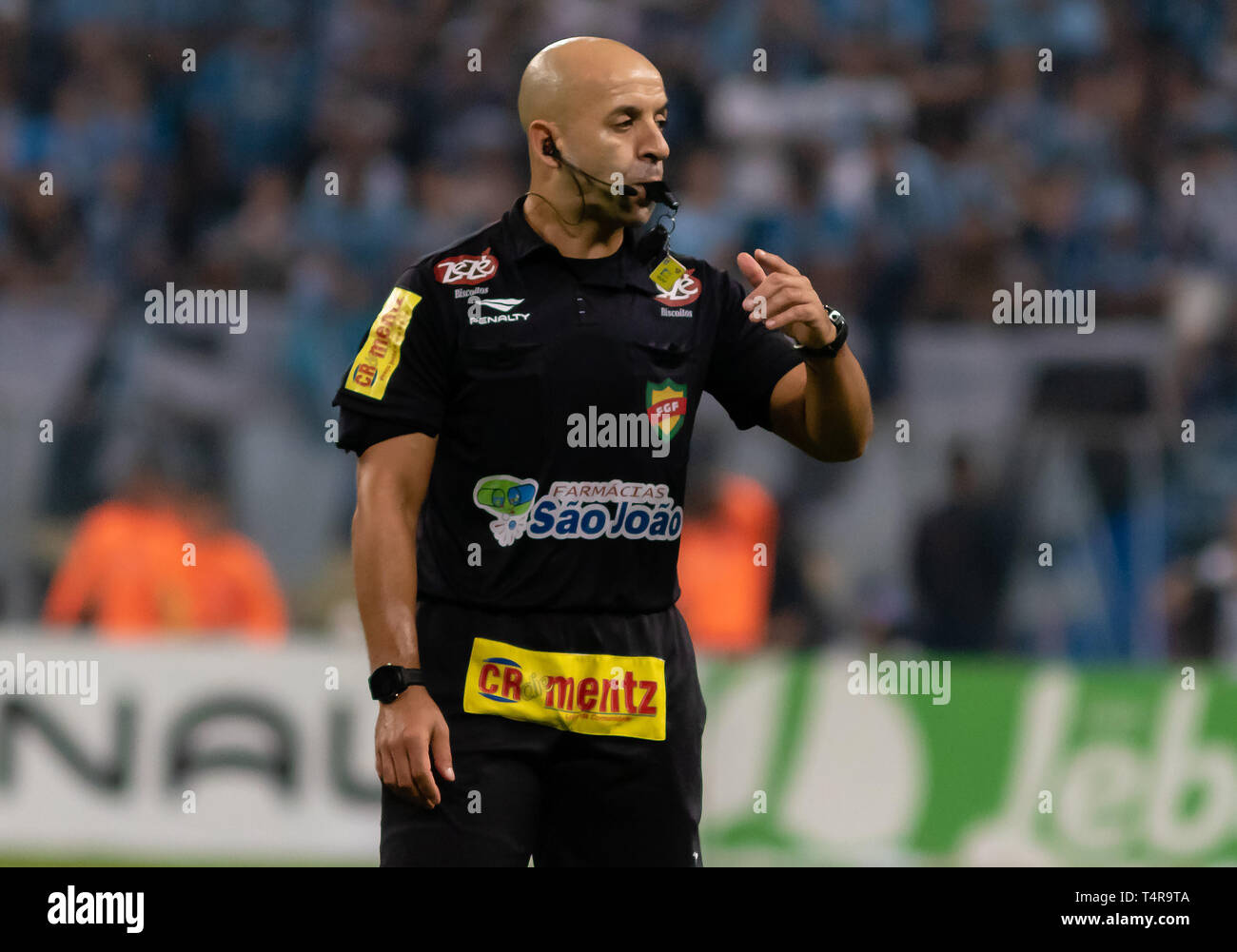 Porto Alegre - RS - 17/04/2019 - 2019 Gaucho, Gremio x Internacional - arbitre Jean Pierre Goncalves de Lima à l'occasion d'un match entre Gremio et Internacional dans l'arène de la Guilde par l'État en 2019. Photo : Jeferson AGIF / Guareze Banque D'Images