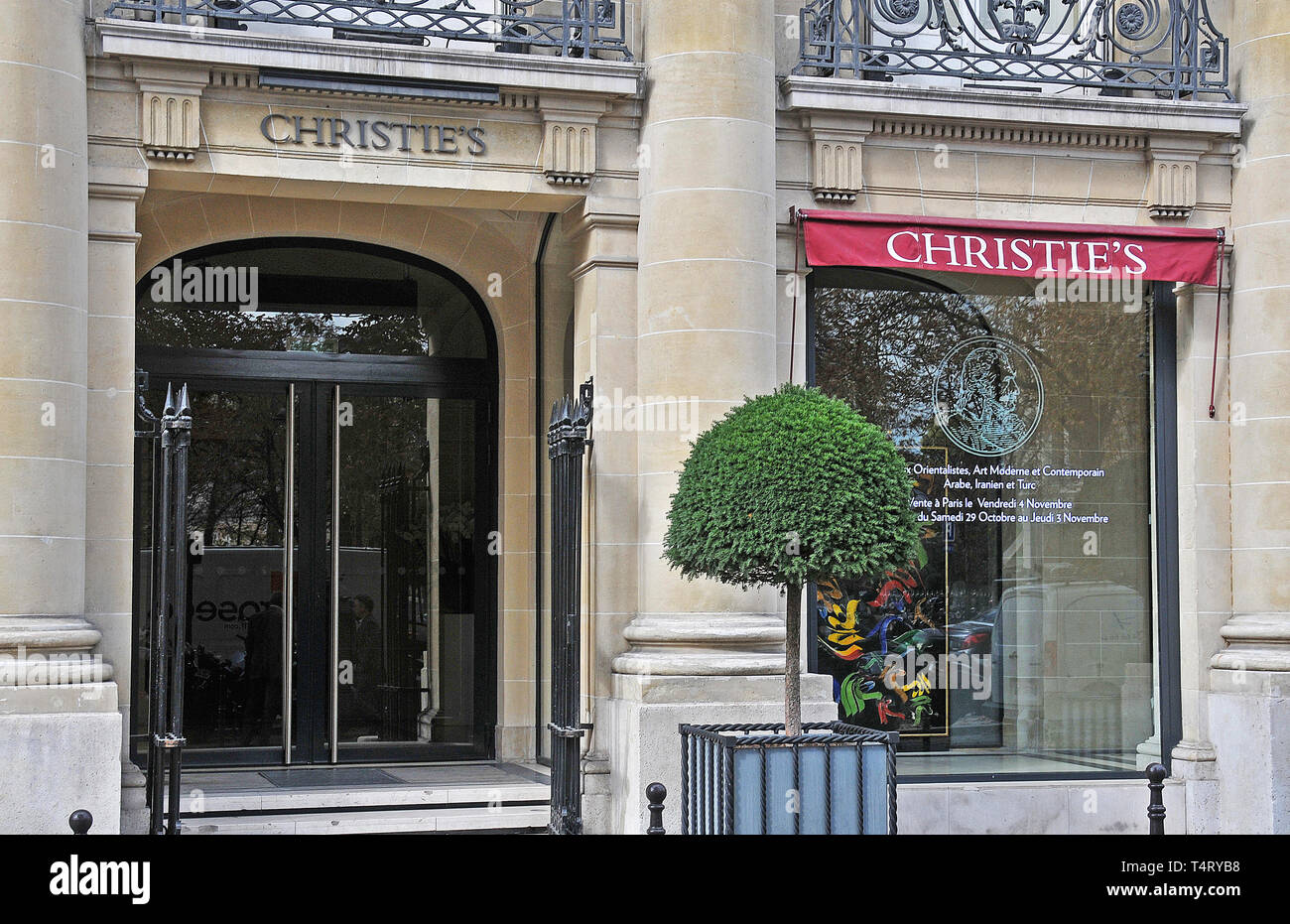 Christie's Gallery, Paris, France Banque D'Images