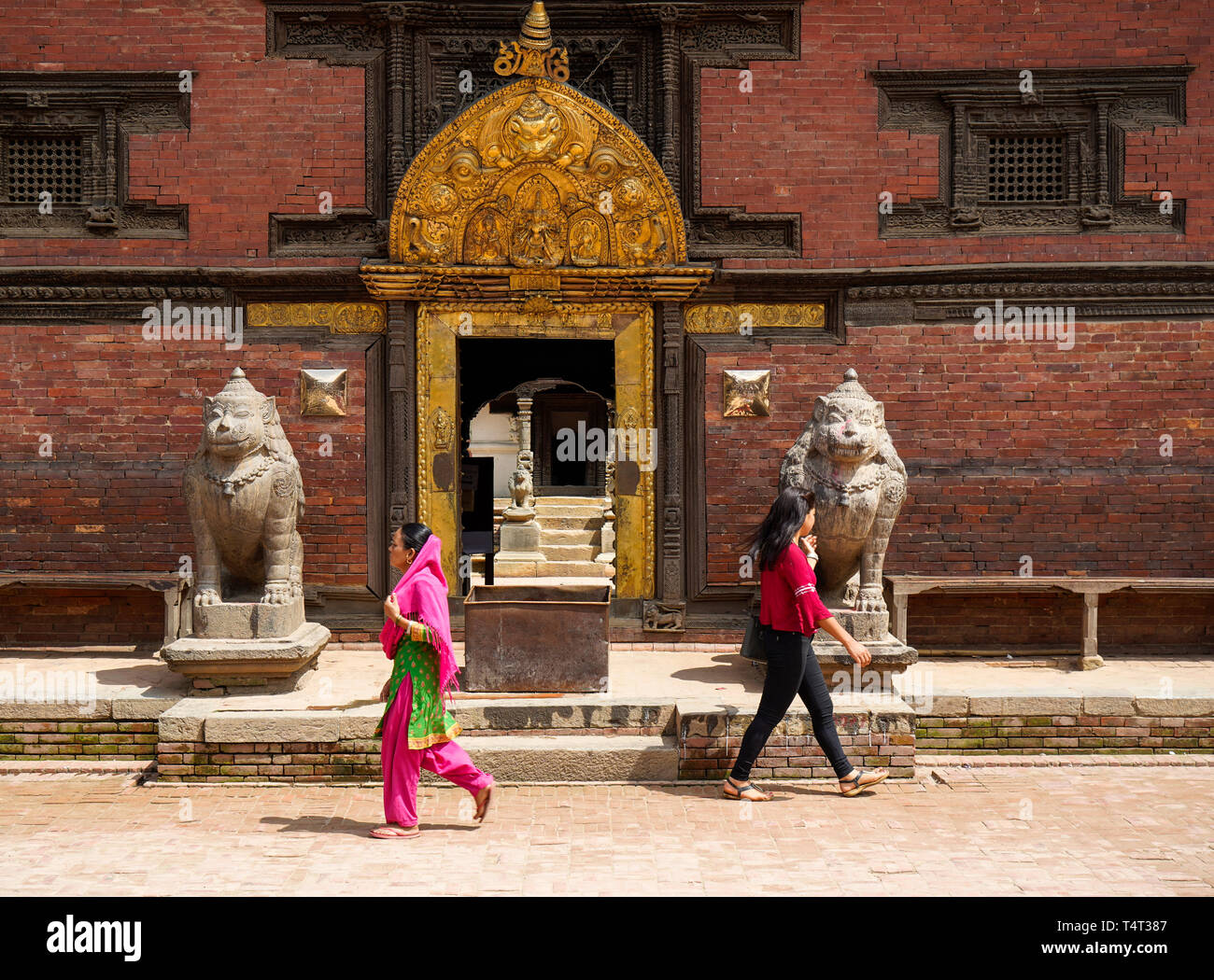 Patan Durbar Square à Katmandou, Népal Banque D'Images