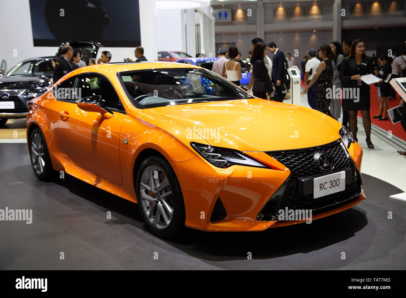 Nonthaburi, Thaïlande - 3 Avril, 2019 : Lexus RC 300 Coupé De Luxe présenté dans Motor Show 2019 Banque D'Images
