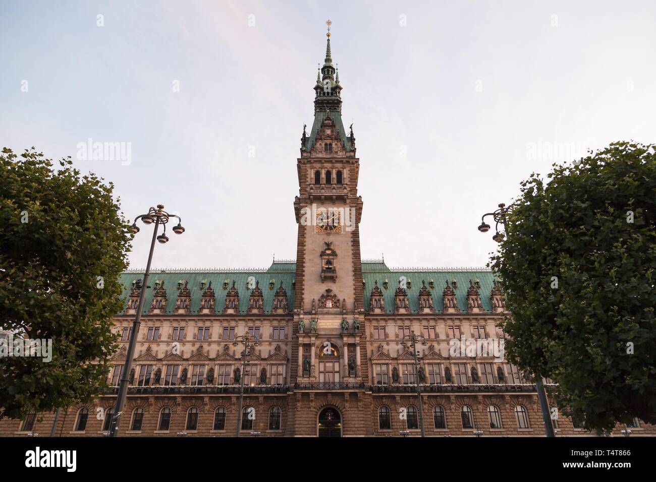 Hôtel de ville de Hambourg, Hambourg, Allemagne, Europe Banque D'Images