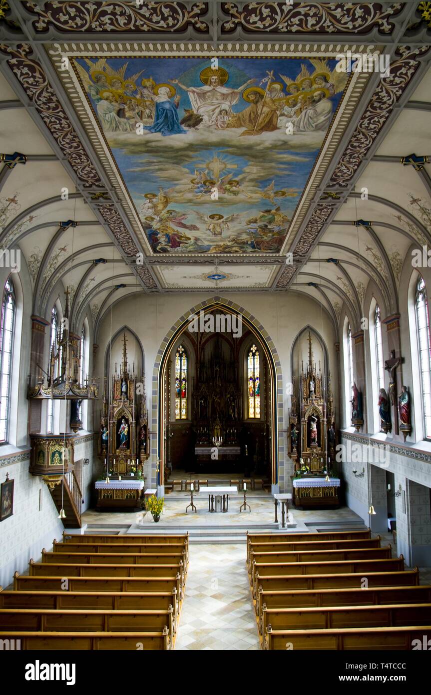 L'église paroissiale catholique de Saint Michael, Ottmaring (Friedberg), Bavaria, Germany, Europe Banque D'Images