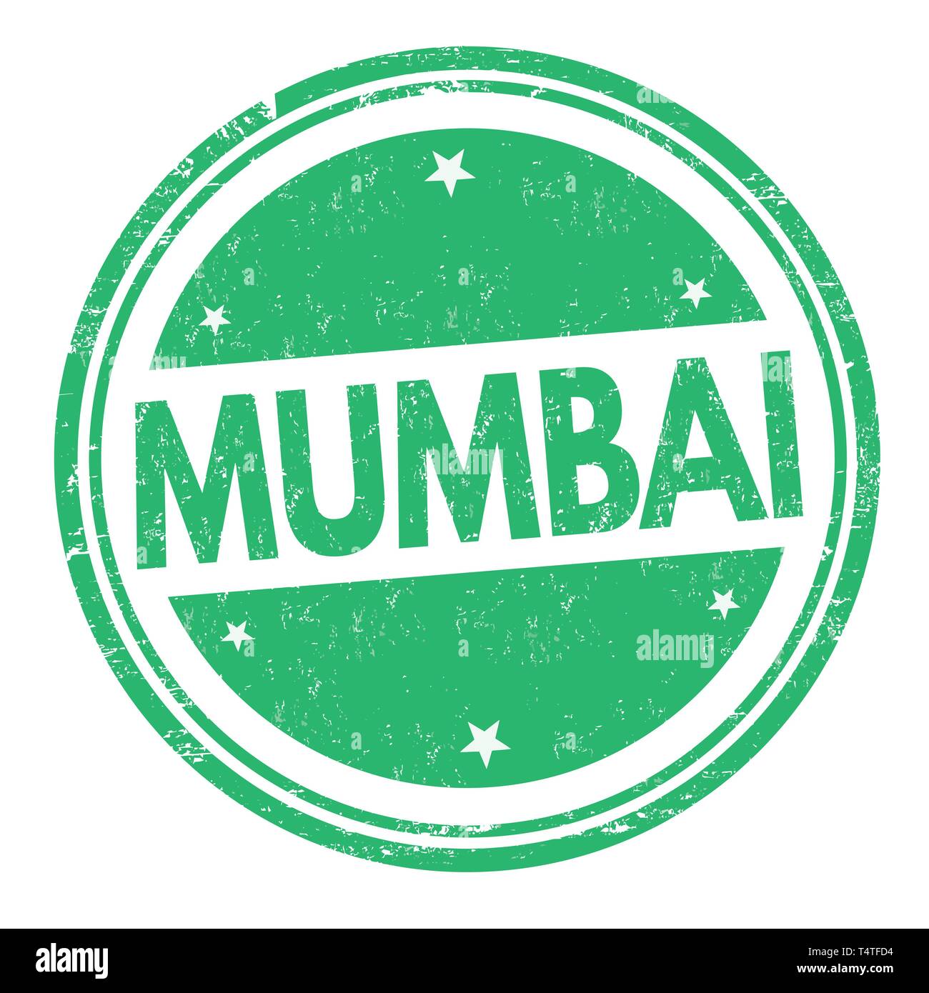 Mumbai signer ou apposer sur fond blanc, vector illustration Illustration de Vecteur